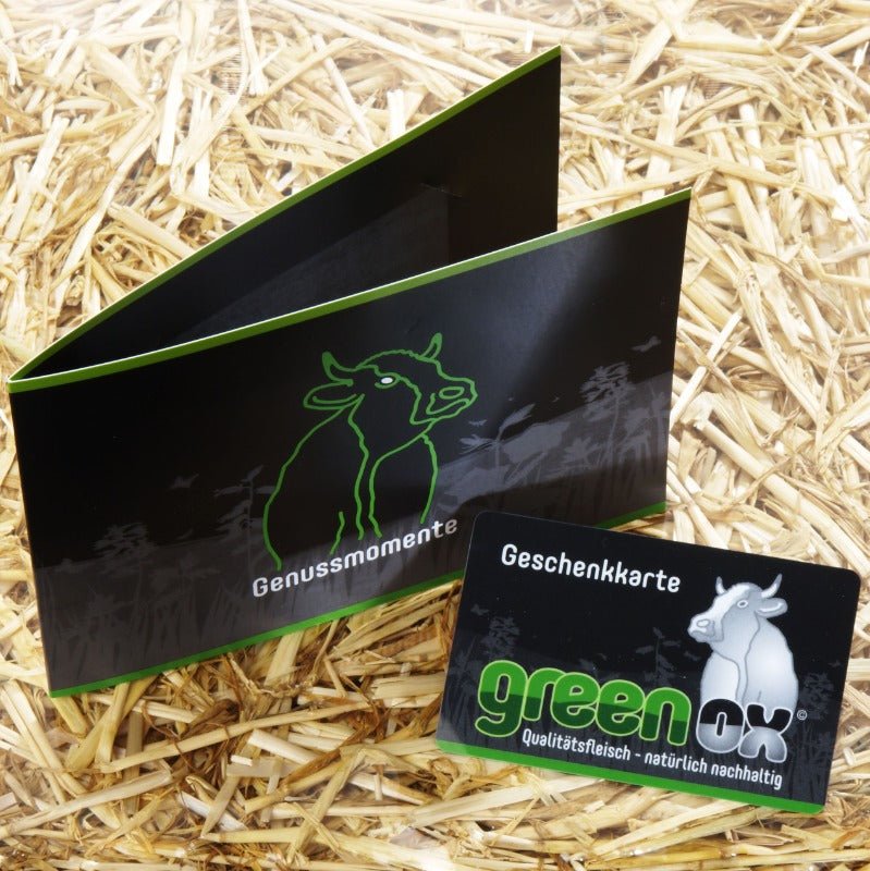 GreenOx Geschenk - Gutschein - GreenOx - Feinstes Weidefleisch aus Deutschland